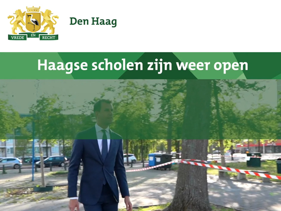 Videoboodschap Gemeente Den Haag